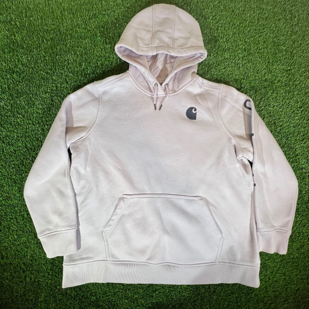 CARHARTT WOMENS RELAXED FIT MIDWEIGHT LOGO L/S 2X 20-22 NWT HOODIE SWEATSHIRT